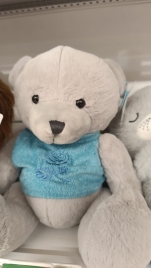 Мягкий Медведь серый в майке 20328