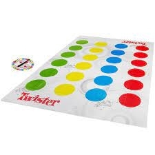 Игра напольная " Твистер " в наборе: игровое поле, рулетка на пластиковой основе, картонная упаковка