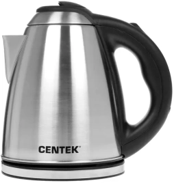 Чайник Centek CT-0049 металл 1,8л, 1800W, нерж крышка внутри и снаружи, нерж база, двойная защита