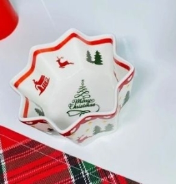 164-044 Салатник 11см НОВЫЙ ГОД в под.уп.(х36)Фарфор