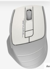 Мышь A4Tech Fstyler FG30S белый/серый оптическая (2000dpi) silent беспроводная USB (6but)   10294455