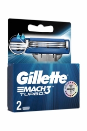 GILLETTE Сменные кассеты для бритья  МАСН3 турбо (2 шт) 