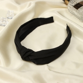 Ободок для волос "Кокетка" 3 см, чёрный горох 5144516