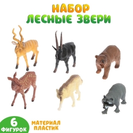 Набор животных "Лесные звери", 6 фигурок   5155891