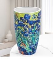 Ваза 1,5 л 12,5*9,5*22 см "Ирисы" NEW BONE CHINA