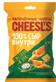 Чипсы CHEESLS двойной сыр100 г