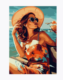 Картина по номерам " Lori " 28,5*20см Вкус лета, состав набора: основа с контуром на картоне, акрило