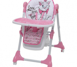 Стульчик для кормления Polini kids Disney baby 470  «Кошка Мари», цвет розовый   4244679