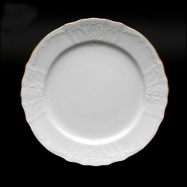 03626 Набор тарелок 21 см Бернадотт Белый узор (6 шт)