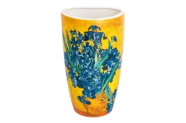 Ваза 1,5 л 12,5*9,5*22 см "Ирисы в вазе" NEW BONE CHINA