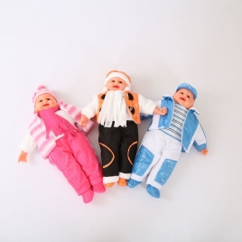 Кукла-Хохотушка в зимней одежде Размер: E21504