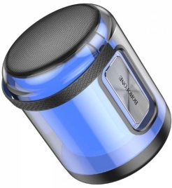 Колонка портативная Borofone, BR30,  Bluetooth 5.3, AUX, USB, SD, TF, подсветка, цвет: серый