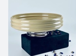 163-070 Фруктовница 26см на ножке MULTICOLOR в под.уп.(х8)Фарфор