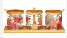 НАБОР ЕМКОСТИ ДЛЯ ХРАНЕНИЯ СЫПУЧИХ 8СМ*8СМ, 10 ПР.