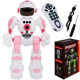 Робот на радиоуправлении BG1538/BG1538R русская озвучка желтый в кор.Предназначен для детей в качест