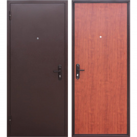 Дверь металлическая ОПТИМА рустикальный дуб 960 левая
