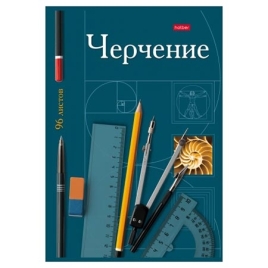 Тетрадь А5  48л " Hatber " It's green (ассорти), зеленый тонированный блок, клетка, на скобе, обложк