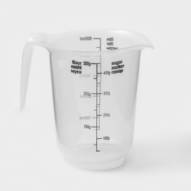 Кувшин мерный 0,5л, 12,5х9,5х12см, прозрачно белый  642920
