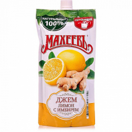 Джем МАХЕЕВ лимон с имбирем м/у 300 г (12 шт/уп)