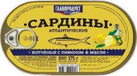 Сардина ГЛАВПРОДУКТ с оливковым маслом ж/б 175 г 