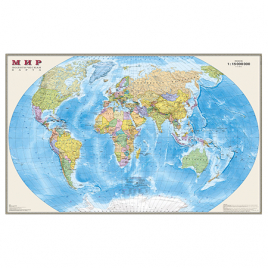 Карта настенная Мир политическая " Dmb " 1:15М 197*127см, ламинированная