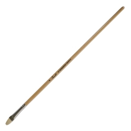 Кисть " Сонет " щетина овальная № 4 ( 10мм) длинная ручка покрытая лаком, 10228010/150722/3265742