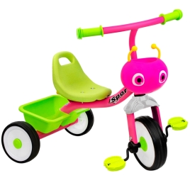 Велосипед трехколесный розовый FG240528302L-2.Предназначен для  развлечения и развития навыков у дет