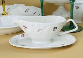 109-227 Соусник с блюдцем КРОКУС в под.уп.(х12)Фарфор