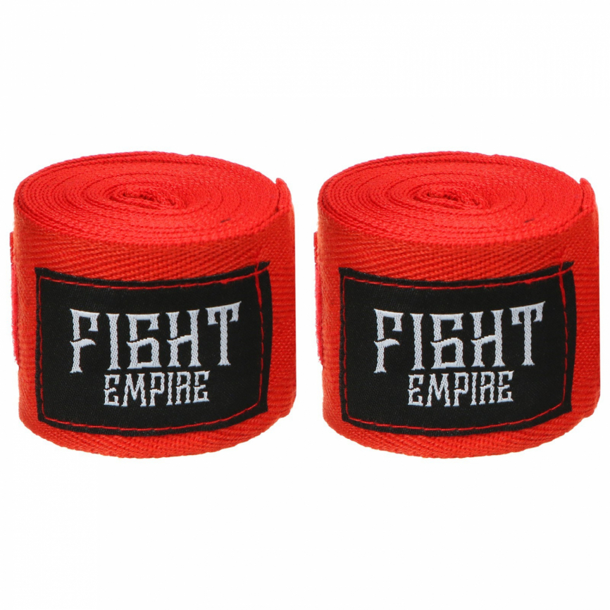 Бинт боксёрский FIGHT EMPIRE 3 м, цвет красный фото 1