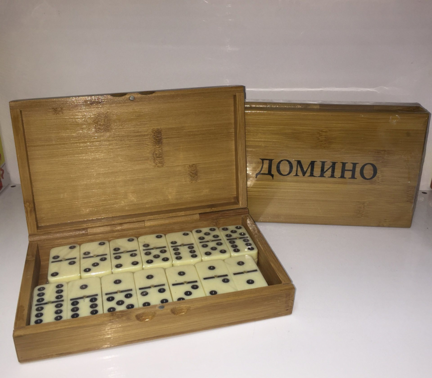 Домино в деревянной коробке W421 W422 фото 2
