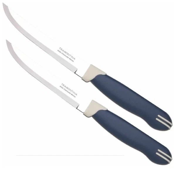 Нож TRAMONTINA Multicolor для стейка, лезвие: 12,5 см, сталь AISI 420 23527/215 фото 1