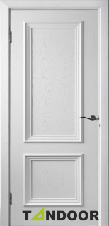 Полотно дверное БЕРГАМО-4 белое ДГ 200*60  фото 1