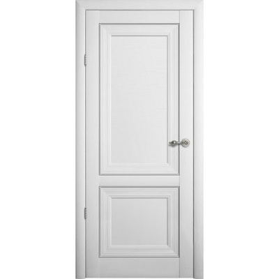 Полотно дверное ГРАНД 8 (ПРАДО) белый бархат сатин  ДГ 90*2000 фото 1