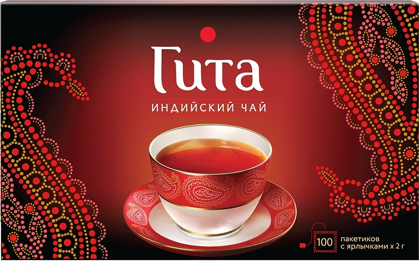 Чай ГИТА индийский 100 п (16 шт/уп) фото 1