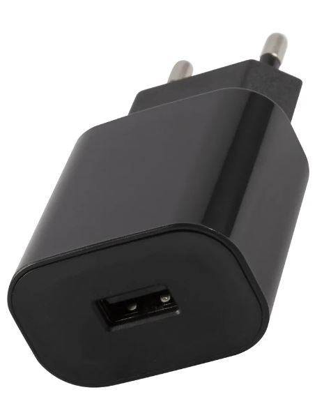 Сетевое зарядное устройство mObility mt-31, USB, 1 А, черное 9319413 фото 1