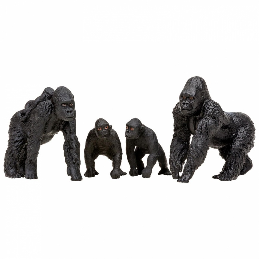 Набор фигурок: семья горилл, 4 предмета   7062486 фото 1