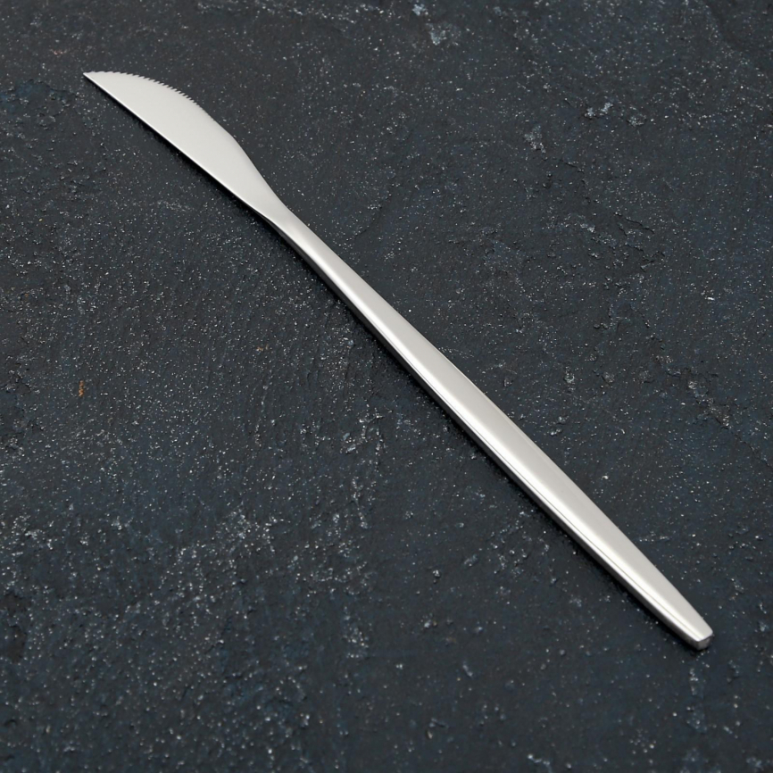 Нож столовый 22 см Magistro "Блинк" цвет серебро, на подвесе   6988613 фото 1