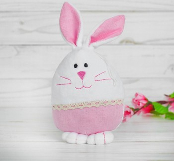 Мягкая игрушка "Кролик" с кружевом, цвета МИКС   2670017 фото 1