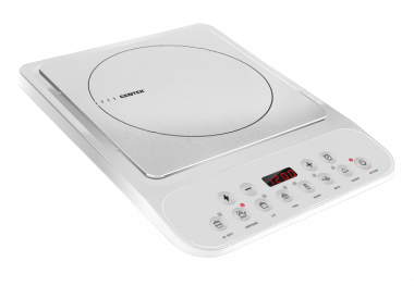 Плитка индукционная Centek CT-1517 White 2000Вт 8 настр. мощности, 7 программ, таймер, LED-дисплей фото 1
