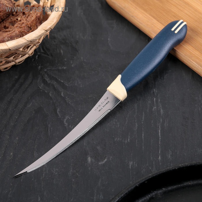 Нож зубчатый Tramontina Multicolor, лезвие 12,5 см, сталь 23512/215 фото 1