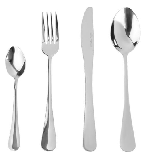 LR10-25/24 Набор столовых приборов LARA «АЛЬФА» 24 предмета, 6 персон, зеркальная полировка фото 1