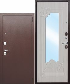 Дверь металлическая AMPIR белый ясень 960 правая фото 1