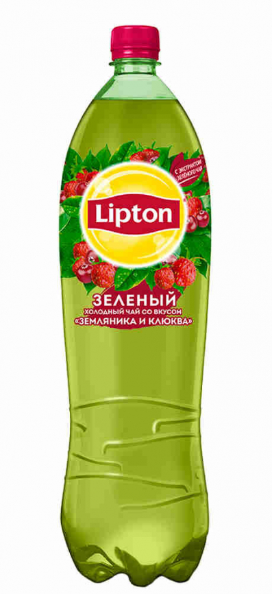 Чай холодный ЛИПТОН зеленый лесные ягоды ПЭТ 0,5 л (12 шт/уп) фото 1