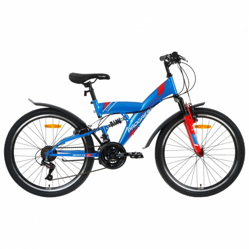 Велосипед 24" Progress Sierra FS RUS, цвет синий, размер 15" 7642735 фото 1