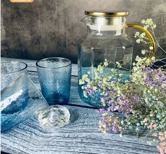 200-042 Набор графин 1800мл и 6 стаканов 260мл в под.уп.(х8)Стекло фото 1