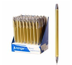 Ручка шариковая на масляной основе Alingar, 0,7 мм, синяя, игольчатый, металлизированный наконечник, фото 1