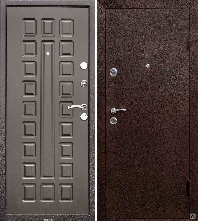 Дверь металлическая ЙОШКАР венге 960 правая фото 1