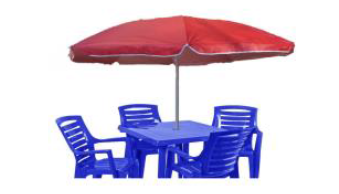 уличный зонт круглый цвет красный внутри серебрянный 240см 10спиц фото 1