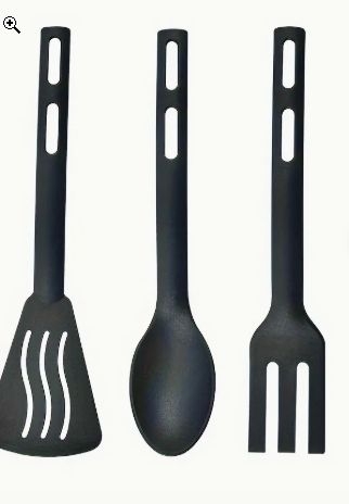 Набор кухонных принадлежностей "Глори" 3 шт, цвет черный   7585500 фото 1