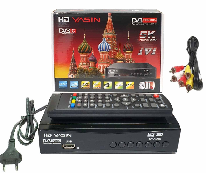 Цифровой ресивер DVB-T2 HD YASIN T8000  (Wi-Fi) + HD плеер (60) фото 1
